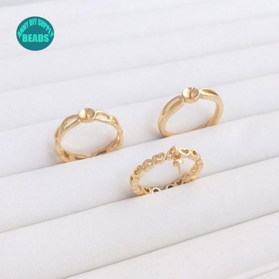 Buy Impon Jewellery Gold Plated Simple Stone Ring for Girls