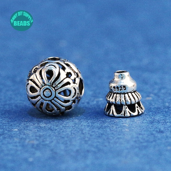 Solid sterling hotsell silver beads