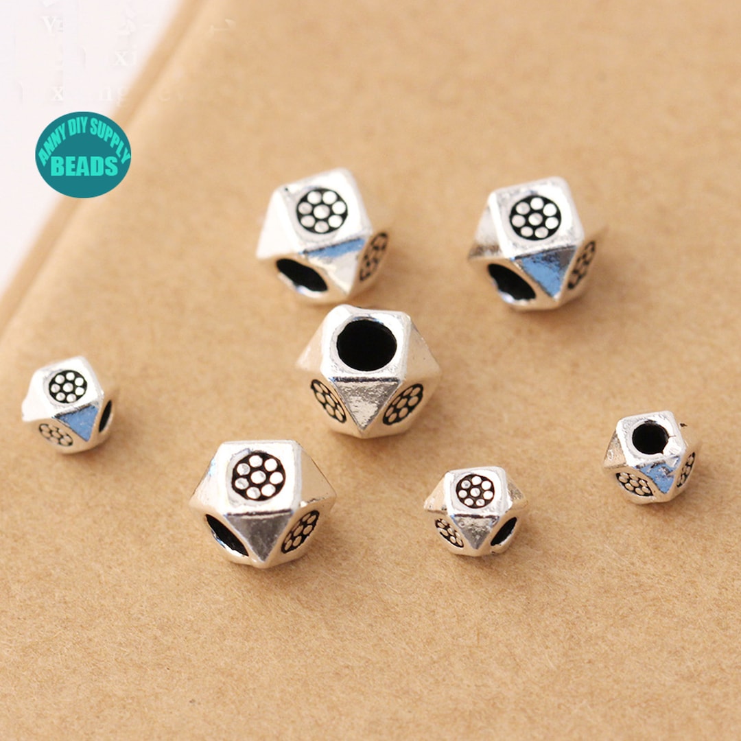 BENECREAT 12pcs Perles Intercalaires En Argent Sterling 925