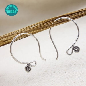 2/5/10 pair S925 Sterling Silver Earring Hook,Ear Wire with Eye hole,Silver Ear Wires
