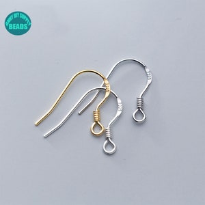 1/5/10/20 Paar S925 Sterling Silber Ohrring Haken, Ohrring Haken, Silber Ohrhaken