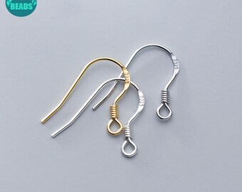 S925 Sterling Silver Earring Hooks,Silver French Hook,Earrings making Supply