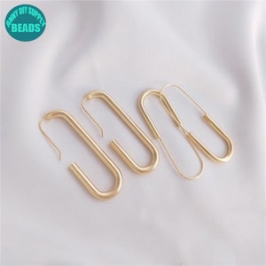 14k Gold überzogene Ohrring Haken, baumeln Ohrringe, goldene Ohrringe, Creolen, Büroklammer Ohrring Haken, Ohrring Loop