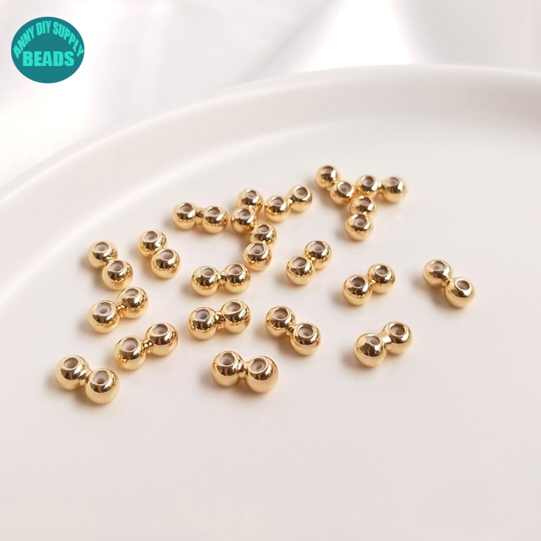4mm Sliding Adjustable Rubber Stopper Beads,gold Plated Brass Stopper
