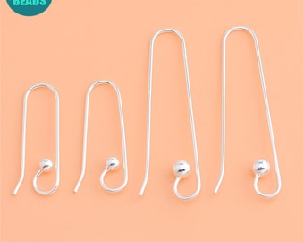 S925 sterlingzilveren oorbelhaakjes: benodigdheden voor het maken van lange draadoorbellen