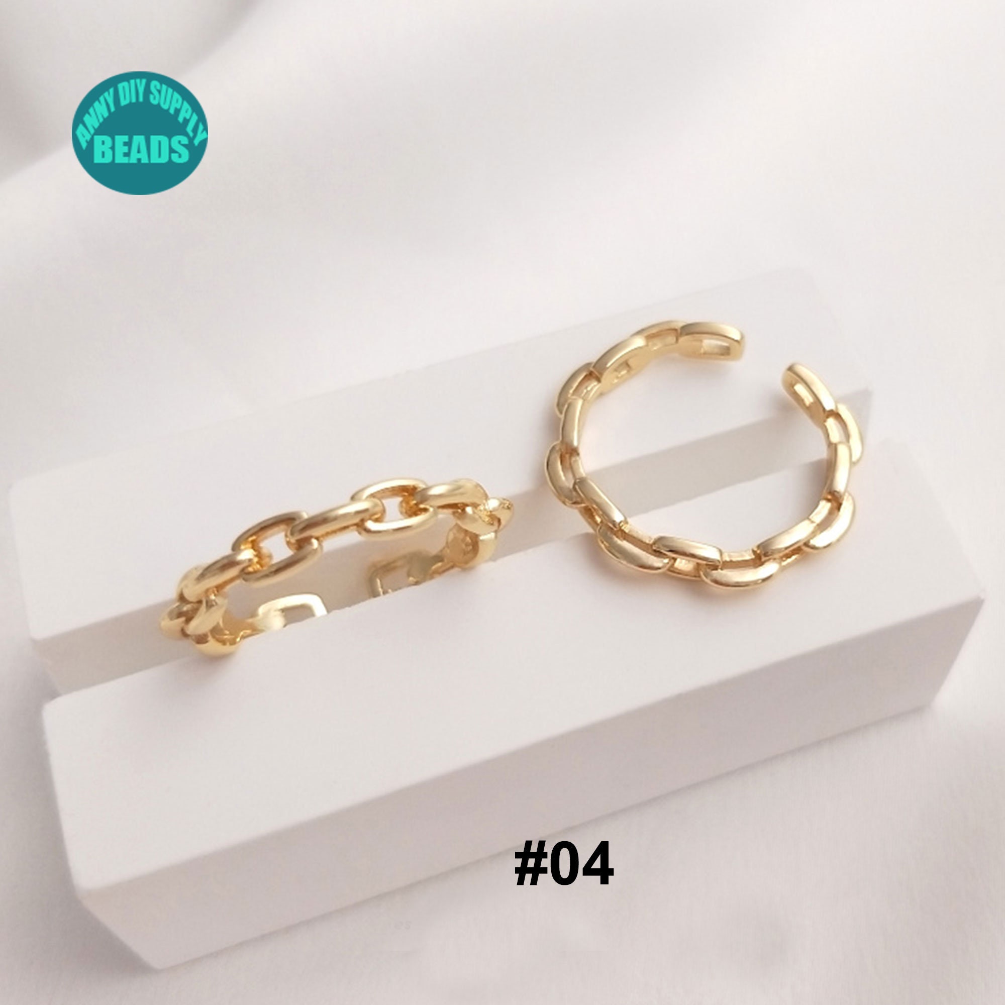 1PC 14K Real Gold Plated Brass Ringsgold Ringsopen Finger Etsy