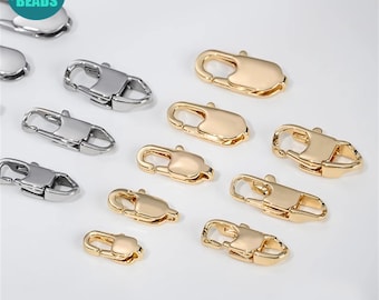 14K Gold Plated Stainless Steel Lobster Clasp: Jewelry Supplies