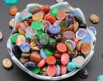 8x10mm Natürliche Edelstein Cabochon,Edelstein Charm Zubehör,Oval Form Cabochon,Großhandel Cabochons,Stein Cabochon,Cabochon Stein