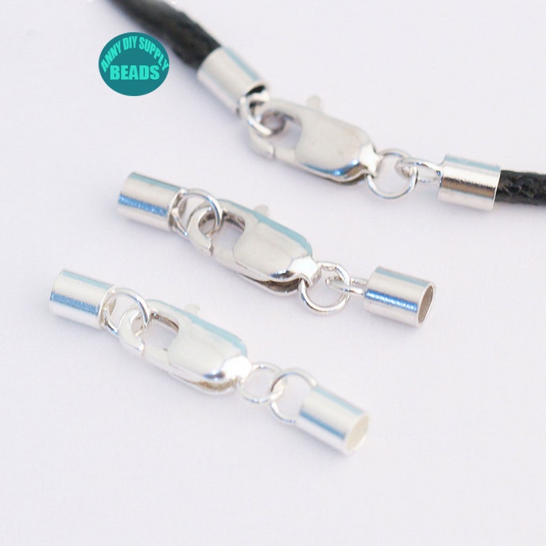 1/2/5/10 Set Sterling Silver Cord Ends Capend Caps Clasps Etsy UK