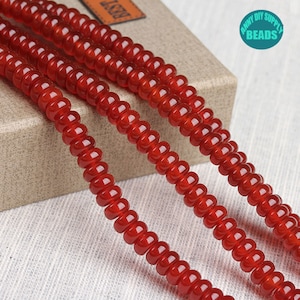 4/6/8/10mm Red agate rondelle Beads,gemstone rondelle Beads,full strand