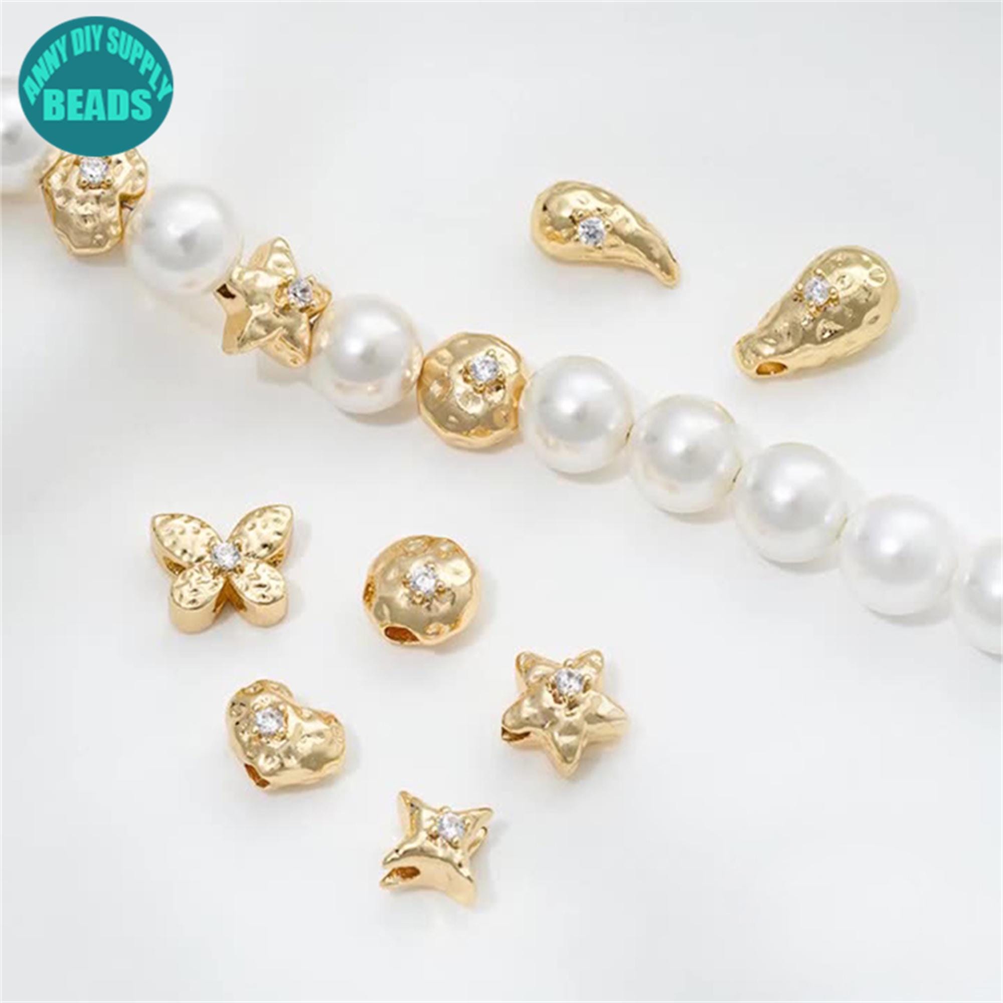 20 Pezzi 12mm Bali Ritorto Chiuso Salto Anello 18k Placcato Oro