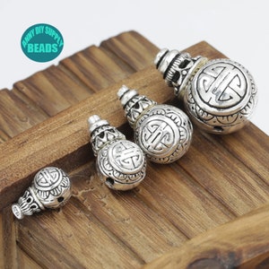 8mm 10mm 12mm 15mm S925 Sterling Silver Guru Beads,Silver Tee Beads,Guru Beads