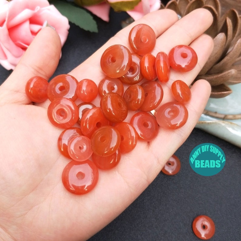 2PCS Nanjiang Agate Donut Beads,Jewelry Supply,Necklace Pendant,Donut Charms,Gemstone Charms,send randomly,Earring Pendant