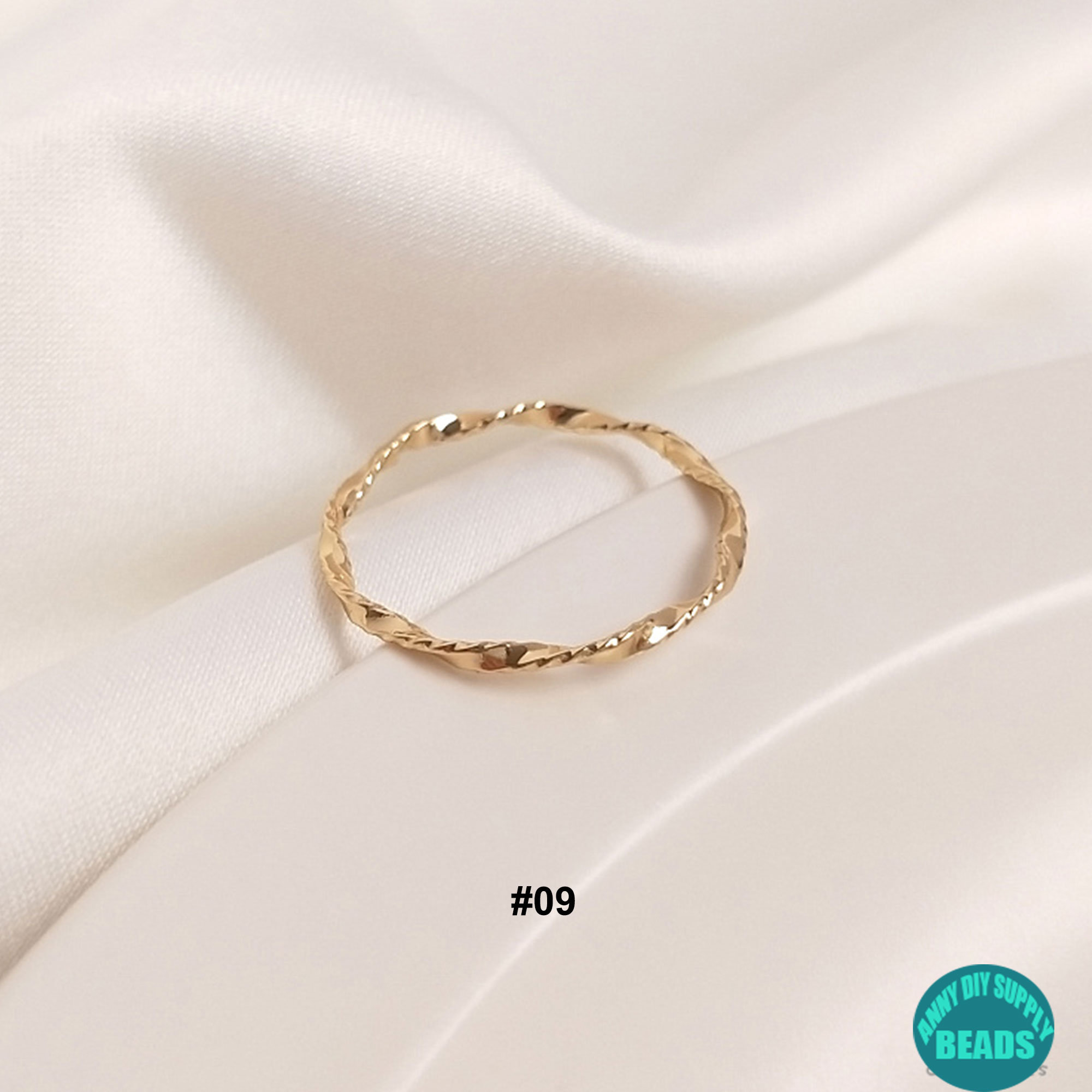 14K Real Gold Plated Brass Ringssimple Gold Rings Etsy