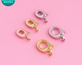 S925 Sterling Silver Jewelry Clasps,Sterling Silver Bails,Pendant Holder,Solid Sterling Silver Charm Clasp,Pendant Bails
