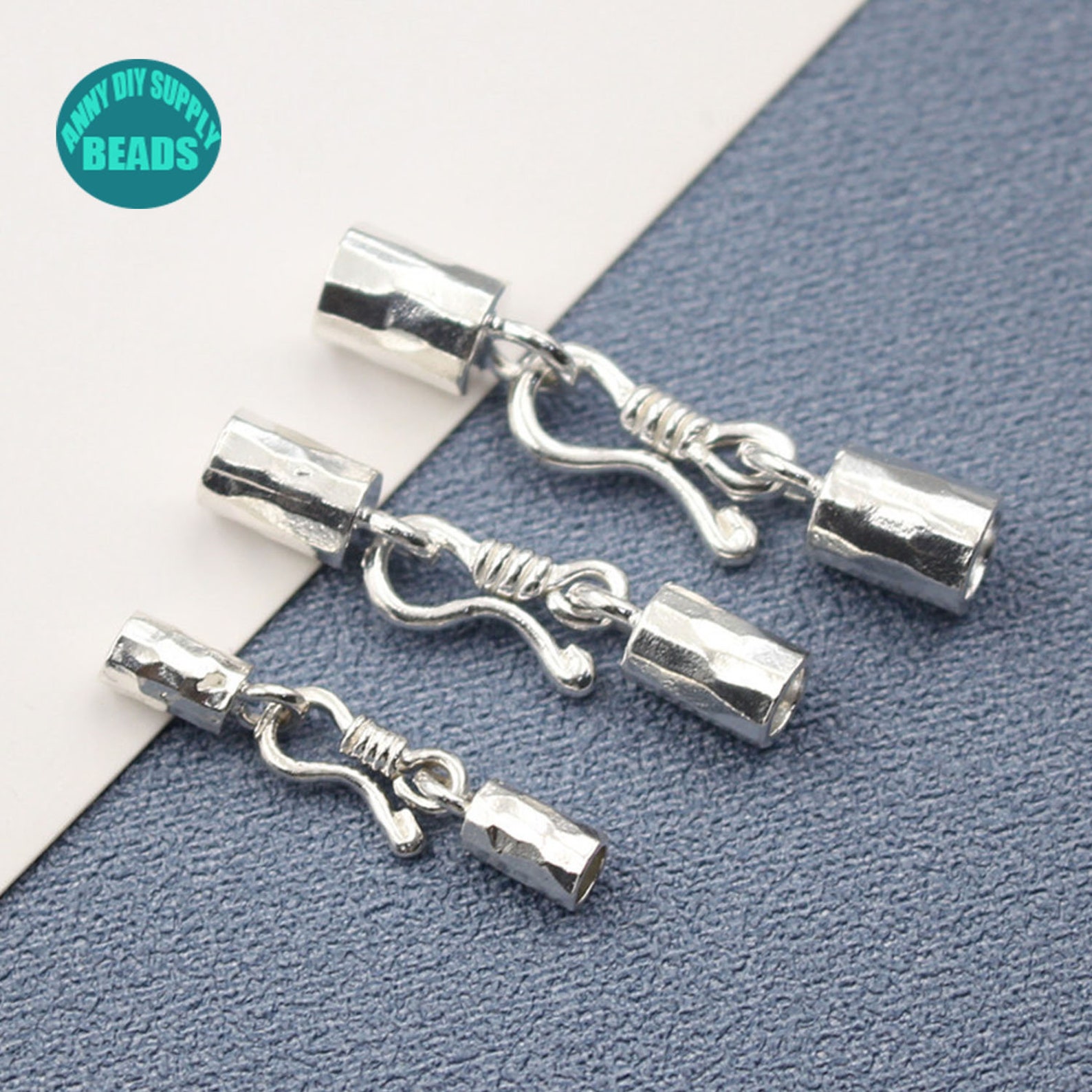 1/2/5/10 Set Sterling Silver Cord Endscord Ends Capend Caps Etsy