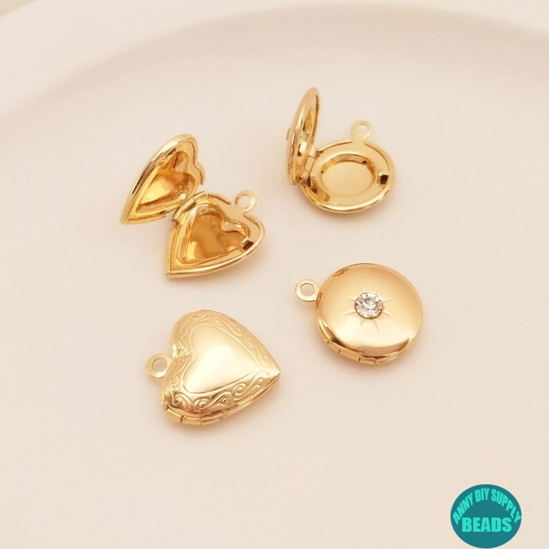 1/2/4/10/20PCS 14K Real Gold Plated Photo Lockets Locket Etsy