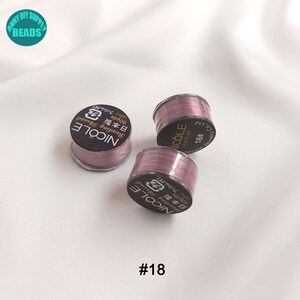 0,2 mm MIYUKI-tråd, nylontråd, liten spole, 50 yards/spole #18
