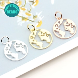 S925 Sterling Silber Karte Charme, kleine Charme,kleine Charme,Halskette Charme,Armband Charme,hohl Charme