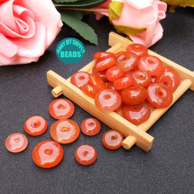 2PCS Nanjiang Agate Donut Beads,Jewelry Supply,Necklace Pendant,Donut Charms,Gemstone Charms,send randomly,Earring Pendant
