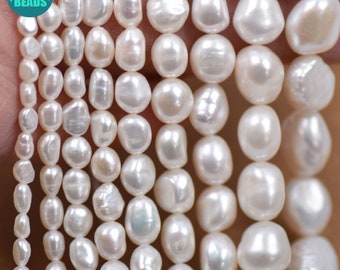 4-11mm Baroque Nugget Pearl Beads,Smooth both Side,irregular shape pearl beads,Full Strand