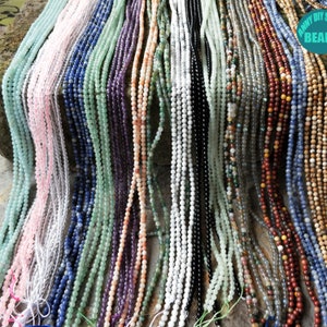 3mm Small Size Round gemstone Beads,jade Beads,Sodalite Beads,Quartz Crystal Beads,40cm Full Strand