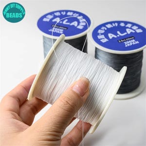 Japan thread wire,0.128mm 0.208mm 0.305mm thin Beading Cord,Pearl Jewelry Cord,wear resistant Jewelry Wire,Not elastic,200 Meter/Spool
