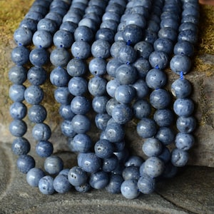 Blue coral stone Beads,coral beads,Full Strand