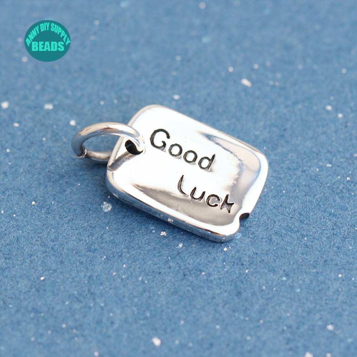 1/4/8/10PCS Sterling Silver Good Luck Charmgood Luck Tag Etsy