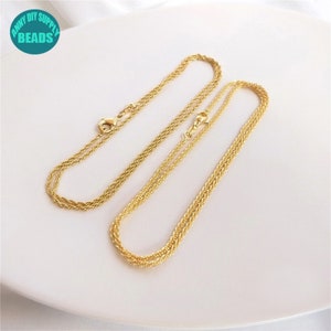 1PC 18k Gold Plated Necklace Chain,Gold Chain necklace,gold necklace,choker necklace,18&#39;&#39;