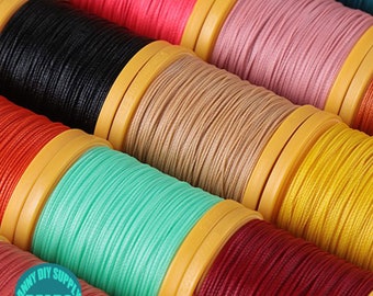 67 Colors 0.45mm twisted Macrame Waxed Cord,Water Proof macrame Cord,Leather Working Cord,Friendship Bracelet Cord,160/250Meters