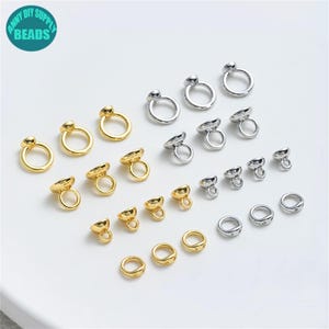 18K Real Gold Plated Pig Nose Closed Ring Connector,With 2 hole Ring,Bracelet End Connector,Bracelet end Closure,jewelry Making Connector