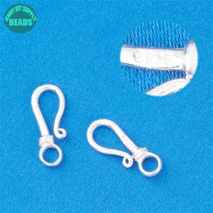 S925 Solid Sterling Silber Armband Haken Verschluss, Halskette Verschluss, Silber Verschluss, DIY Schmuckherstellung Lieferung