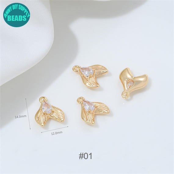 きりん チャーム ゴールド 14K？？ 刻印？ 材質不明 14Kゴールドメッキ真鍮オーシャンチャームジュエリーチャーム