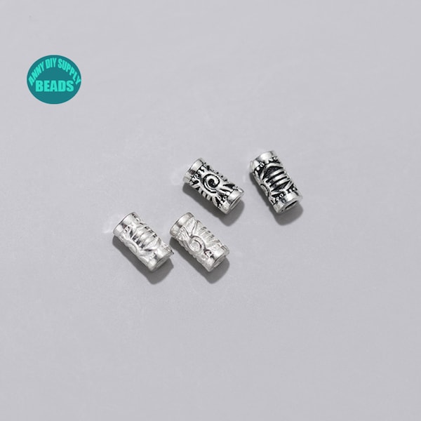 10pcs S925 Sterling Silver Small Tube Beads,Bracelet beads,Silver Tube beads Supply