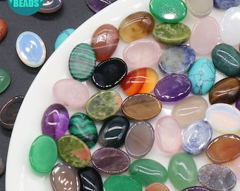 10x14mm Natürliche Edelstein Cabochon,Edelstein Charm Zubehör,Oval Form Cabochon,Großhandel Cabochons,Stein Cabochon,Cabochon Stein