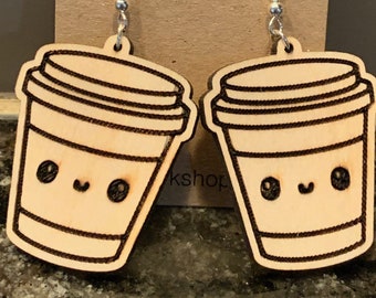Wooden food earrings | 8 Designs | Unique gifts | Kawaii