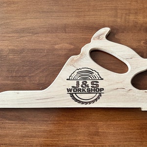 Personalized table saw push stick - laser engraved gift for dad