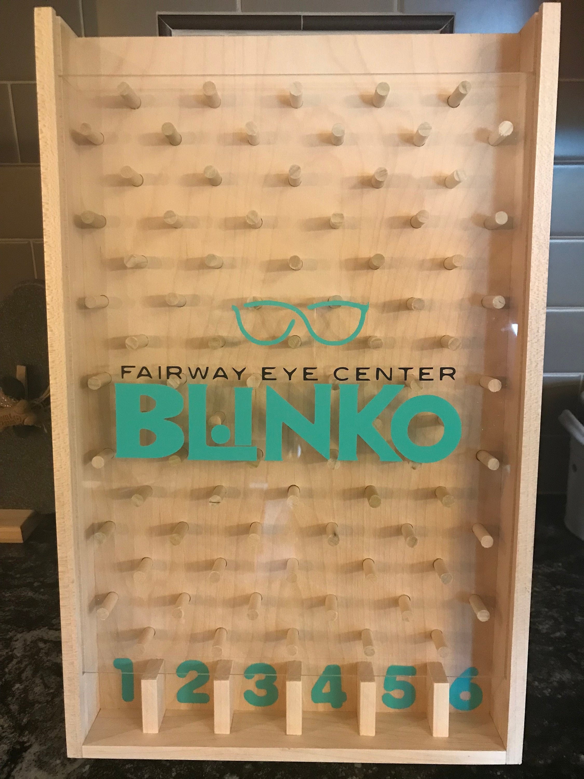 Tabletop Plinko game board promote your business with a Etsy