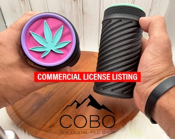 COMMERCIAL LICENSE Pot Leaf Storage Container or Stash Jar Digital STL and 3MF files for 3D Printing