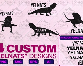 YELNATS svg Decal, YELNATS png, YELNATS lizard svg