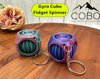 Fun 2025 Gyroscopic Fidget Spinner Digital STL file for 3D Printing, 3D printable Fidget Cube Party Favor Gift