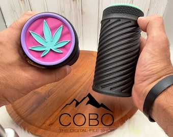 Pot Leaf Storage Container or Stash Jar Digital STL and 3MF files for 3D Printing