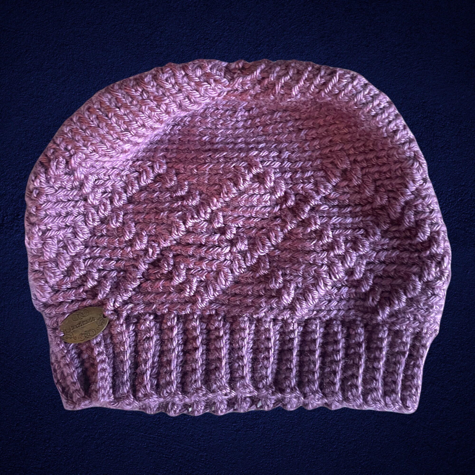 Lightweight Pink Argyle Winter Hat 