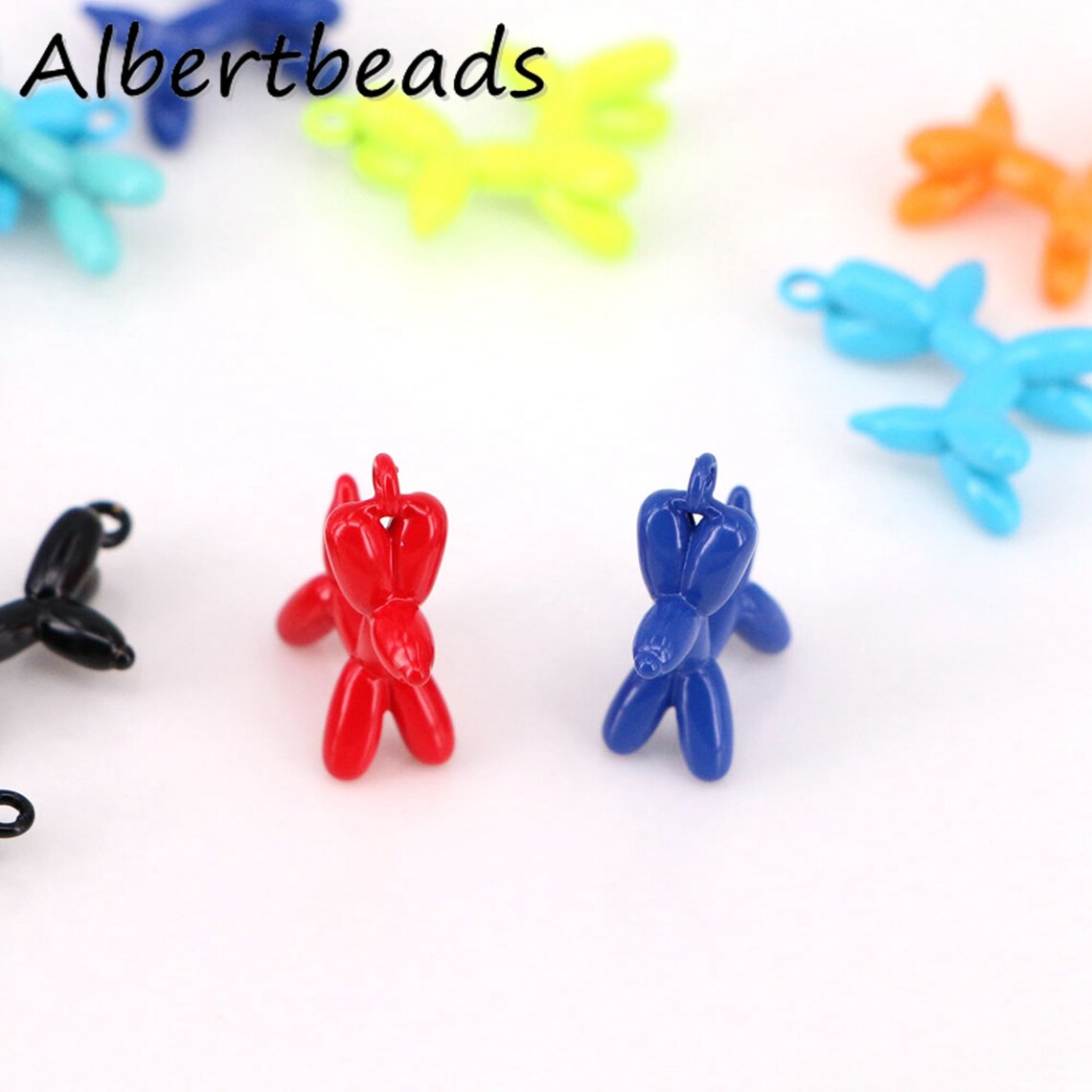 20 STÜCK Emaille Ballon Hund Charm Anhänger Neon Gelb Orange Etsy