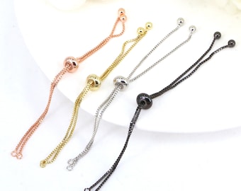 20PCS, NEW Style Sliding adjustable Half finished bracelet Chain, Linked bracelet Chain, Jeweley Findings