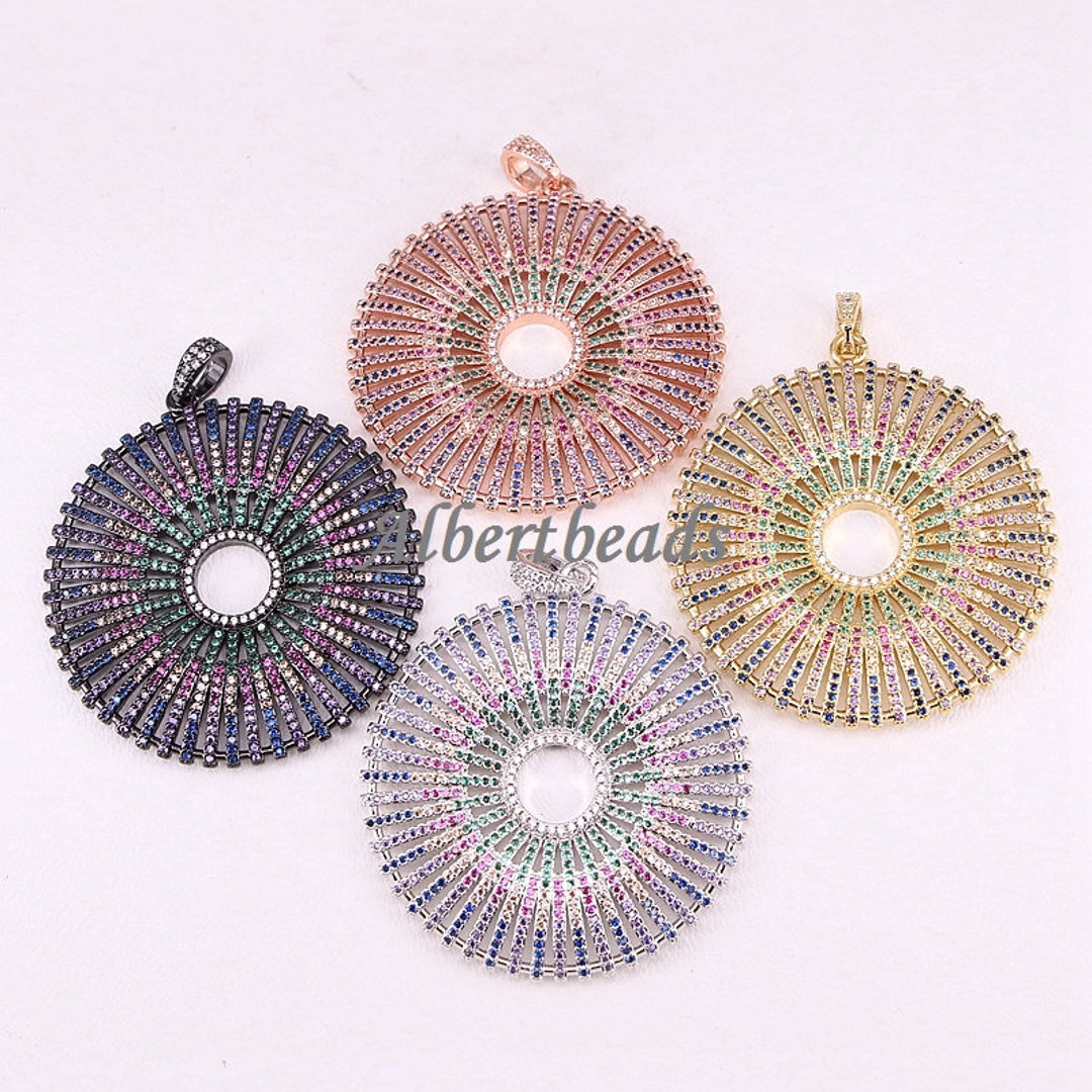 AZYZ300-4632 Hollow Round Big Flower Pendant for Women