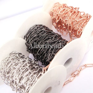 5 Meters, 8MM Width Oval Link Chains For Jewelry Making DIY Supplies Necklace Bracelet Chain Findings