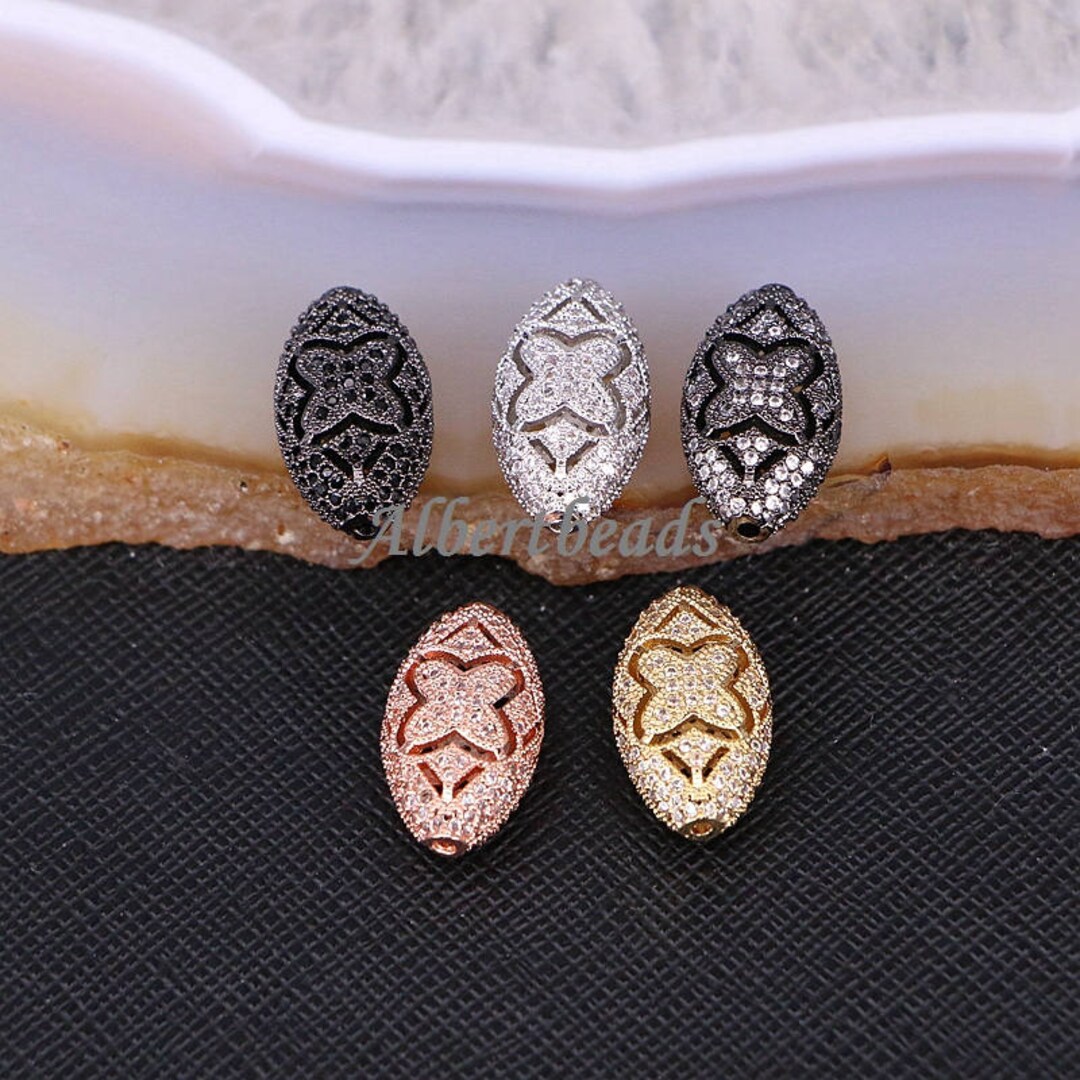 25 Intercalaires (spacers) Ovales à Facettes 4x3,5mm - Argenté - Pour Fabrication De Bijoux