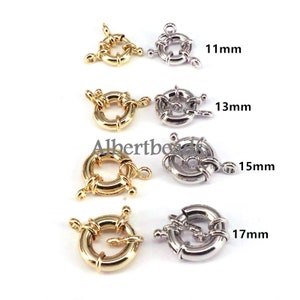 20PCS, Sailor&#39;s Clasp, Spring Connector Clasp, Spring Connector Clasp, Connector Ring, Gold /Silver Color Clasp, Findings